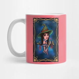 Chocolate hair cancer witch Mug